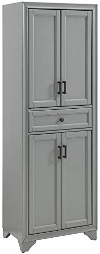 Crosley Furniture Tara Pantry, Distressed Gray