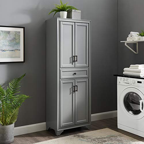 Crosley Furniture Tara Pantry, Distressed Gray