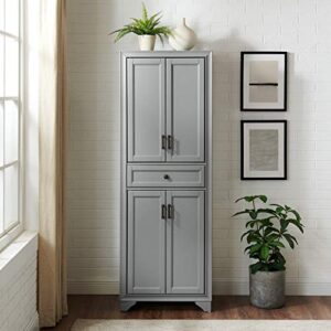 Crosley Furniture Tara Pantry, Distressed Gray