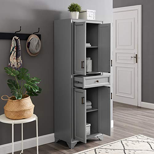 Crosley Furniture Tara Pantry, Distressed Gray