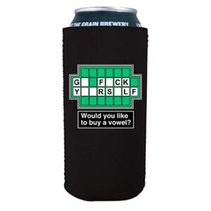 go f yourself 16 oz. can coolie (black, 2 pack)