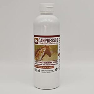 Canpressco Camelina Oil 500 ml Bottle | Omega 3 Oil Supplement for Equine, Canine and Feline Joint, Coat and Skin Health