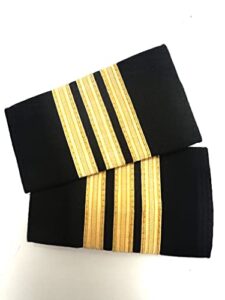 pilot epaulettes (gold 3 stripes)