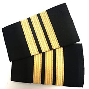 Pilot Epaulettes (Gold 3 Stripes)