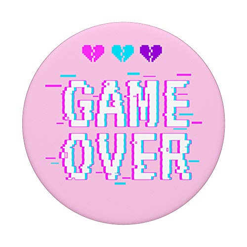 Game Over Vaporwave Sad Kawaii Aesthetic Harajuku Eboy Egirl PopSockets Swappable PopGrip