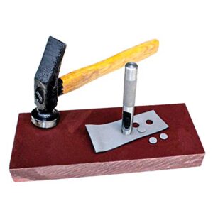 mdluu pp mallet mat, leather stamping pad, leather craft tool for hole punch, cutting, sewing