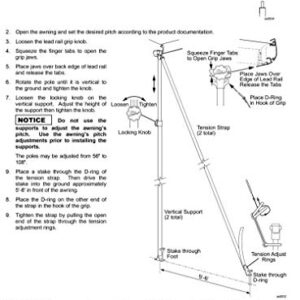 Carefree HD Stabilizer Awning Support Pole Kit - R019399-002