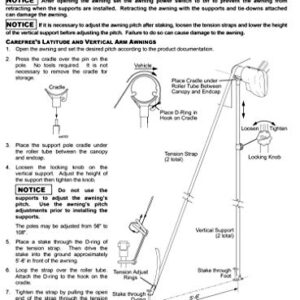 Carefree HD Stabilizer Awning Support Pole Kit - R019399-002