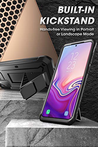 SUPCASE UB Pro Series Designed for Samsung Galaxy S20 5G Case, Built-in Screen Protector with Full-Body Rugged Holster & Kickstand for Galaxy S20 (2020 Release) (Black)