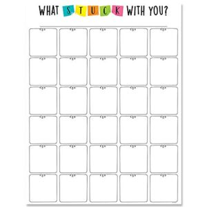 creative teaching press core decor what stuck with you? charts with a purpose (10190)