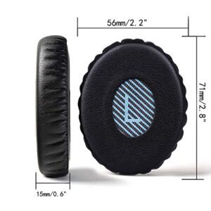 SOULWIT Ear Pads Cushions Replacement for Bose On-Ear 2 (OE2 & OE2i)/ SoundTrue On-Ear (OE)/ SoundLink On-Ear (OE) Headphones, Earpads with Softer Leather, Noise Isolation Foam