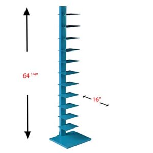 Spine Tower Shelf - Bright Cyan