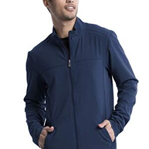 Cherokee Infinity Men Scrubs Jacket Zip Front CK332A, XL, Navy