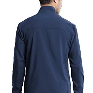 Cherokee Infinity Men Scrubs Jacket Zip Front CK332A, XL, Navy