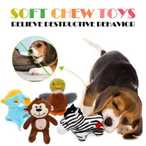 SHARLOVY Dog Squeaky Toys for Small Dogs,Stuffed Animal Puppy Toys,Cute Puppy Chew Toys for Dog Teething Toys, Pet Toys for Small to Medium Dogs,Soft Dog Toys,Plush Dog Toy Pack 12 in Gift Box