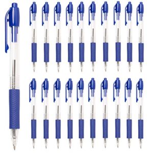 simply genius (20 pack retractable ballpoint pens medium point click pens for journal notebook writing office supplies pens