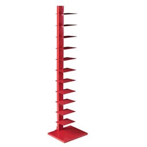 spine tower shelf - valiant poppy