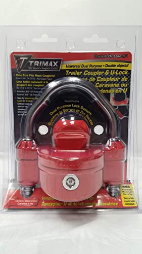 Trimax UMAX25D Universal Dual Purpose Narrow Body Trailer Coupler and U-Lock