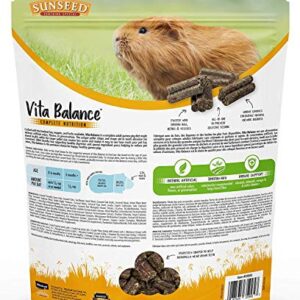 Sunseed 2 Pack of Vita Balance Adult Guinea Pig Food, 4 Pounds Each, All-Natural Pellets