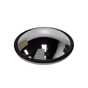 Fortpro 8 1/2" Semi-Bubble Convex Mirror Stainless Steel with Center Stud Mount | F245657