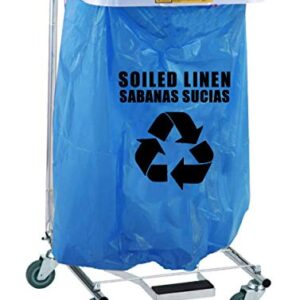 Resilia Heavy Duty Soiled Linen Bags - Hospital Waste Disposal, Laundry Bag, Trash Liner, Sanitary Storage, Dark Blue, 33 Gallon, 29x43 inch, 25 Bags