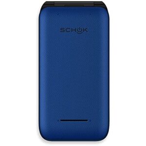 Schok Classic Flip Unlocked GSM/Verizon Phone - (Exchangeable Covers: Blue/Red)