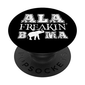 ala freakin bama funny retro alabama popsockets popgrip: swappable grip for phones & tablets