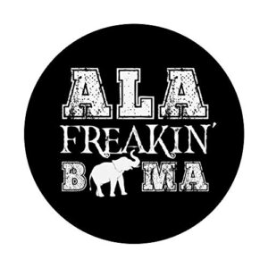 Ala Freakin Bama Funny Retro Alabama PopSockets PopGrip: Swappable Grip for Phones & Tablets