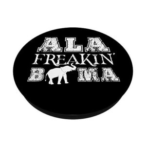 Ala Freakin Bama Funny Retro Alabama PopSockets PopGrip: Swappable Grip for Phones & Tablets