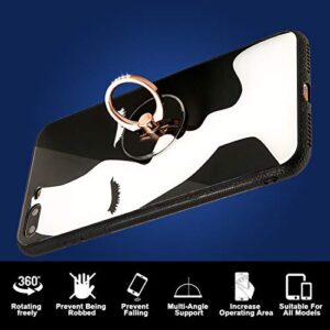 Transparent Cell Phone Ring Holder-（2pack） Cell Phone Ring Holder 360 Degree Rotation Phone Ring Grip Finger Ring Stand Kickstand Compatible Various Mobile Phones or Phone Cases