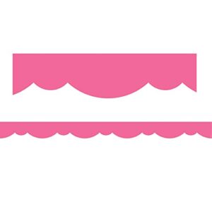 creative teaching press core decor pink stylish scallops border (10075)