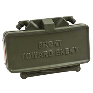 claymore hitch cover front toward enemy for for 2-inch standard receivers - durable, weatherproof & unique tow hitch cover pickup truck accessory funny claymore mine shaped