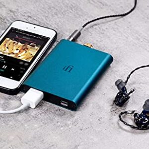 iFi Hip-dac Portable Balanced DAC Headphone Amplifier for Android, iPhone with USB Input Only/Outputs: 3.5mm Unbalanced / 4.4mm Balanced (Unit only)