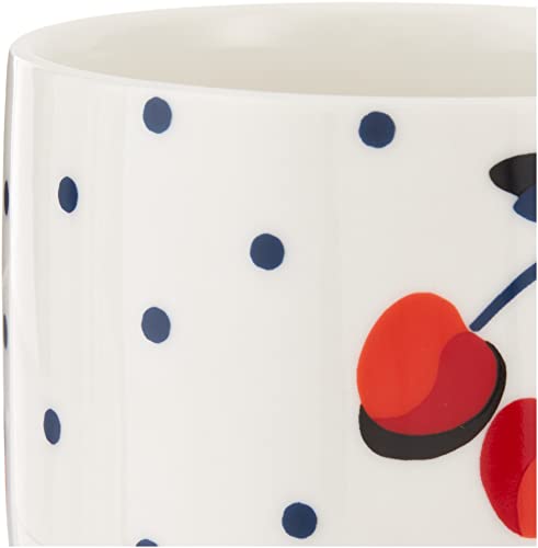 Kate Spade Vintage Cherry Dot Weekend Mug, 0.75 LB, Red