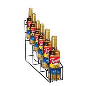 FixtureDisplays® Coffee Syrup Bottle Rack Wire Rack Bottle Glorifier Display Stand Rack Bar Liquor Display 10031-NPF