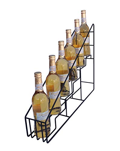 FixtureDisplays® Coffee Syrup Bottle Rack Wire Rack Bottle Glorifier Display Stand Rack Bar Liquor Display 10031-NPF