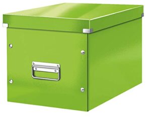 leitz 61080054 large storage cube, click and store, wow range, green