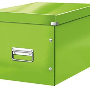 Leitz 61080054 Large Storage Cube, Click and Store, WOW Range, Green