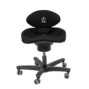 corechair tango ergonomic active-sitting office chair | patented design to promote movement to build core strength and posture (black)