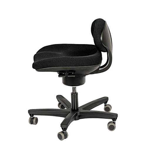 CoreChair Tango Ergonomic Active-Sitting Office Chair | Patented Design to Promote Movement to Build Core Strength and Posture (Black)