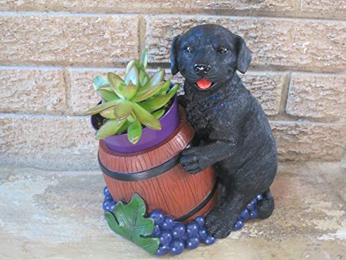 Decorative Dog Wine Holder, for Dog Loving Wine Drinkers (Black Labrador)