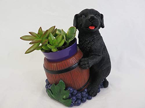 Decorative Dog Wine Holder, for Dog Loving Wine Drinkers (Black Labrador)