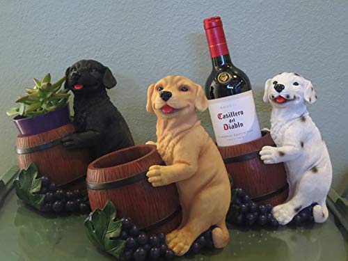 Decorative Dog Wine Holder, for Dog Loving Wine Drinkers (Black Labrador)