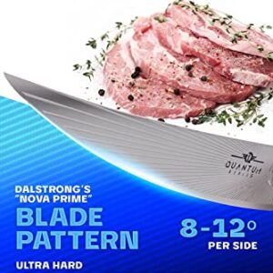 Dalstrong Boning Knife - 6 inch - Quantum 1 Series - Ultra-Sharp - American Forged BD1N-VX Hyper Steel - Carbon Fibre G10 Hybrid Handle - Premium Kitchen Knife - Leather Sheath