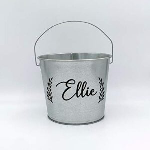 Personalized Flower Girl Pail ~ Flower Girl Basket ~ Made in the USA