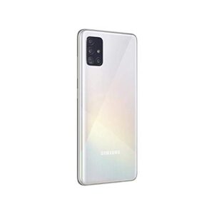SAMSUNG Galaxy A51 A515F 128GB DUOS GSM Unlocked Phone w/Quad Camera 48 MP + 12 MP + 5 MP + 5 MP (International Variant/US Compatible LTE) - Prism Crush White