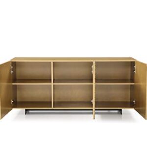 Whiteline Modern Living Harper Buffet, Large, Gold