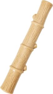 spot by ethical products- bambone plus bamboo stick – dog chew toy for aggressive chewers – great dog chew toy for puppies puppy teething toy- non splintering alternative to real wood- 5.25' medium