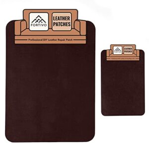 dark brown leather repair kits for couches, leather repair patch, vinyl repair kit - leather repair kit for car seats, vinyl upholstery, sofa - cat scratch tape, dark brown tape for furniture