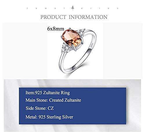 Bansriracha Diaspore Zultanite Gemstone Ring for Women Solid 925 Sterling Silver Color Change Ring for Wedding Engagement Jewelry (10)